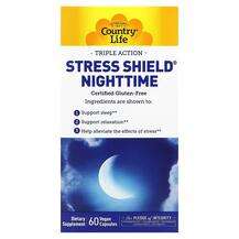 Country Life, Поддержка стресса, Stress Shield Nighttime, 60 к...