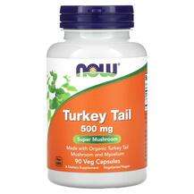 Now, Грибы Траметес Хвост Индейки, Turkey Tail 250 mg, 90 капсул