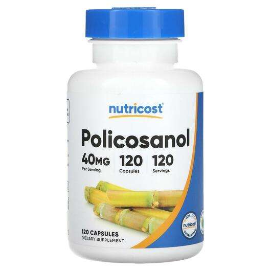 Основное фото товара Nutricost, Поликозанол, Policosanol 40 mg, 120 капсул