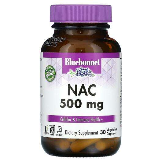Основное фото товара Bluebonnet, NAC N-ацетил-L-цистеин, NAC 500 mg, 30 капсул
