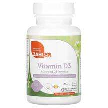 Zahler, Vitamin D3 Orange 50 mcg 2000 IU, 120 Chewable Tablets
