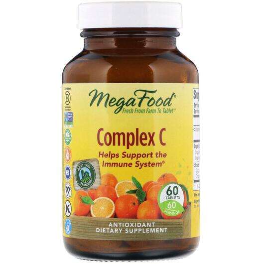 Основне фото товара Mega Food, Complex C, Комплекс Вітаміну C, 60 таблеток