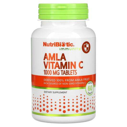Основне фото товара NutriBiotic, Immunity Amla Vitamin C 1000 mg, Вітамін C, 60 та...