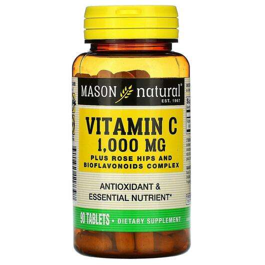 Основне фото товара Mason, Vitamin C 1000 mg 90, Вітамін C, 90 таблеток