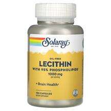 Solaray, Oil-free Lecithin with 95% Phospholipids 1000 mg, Лец...