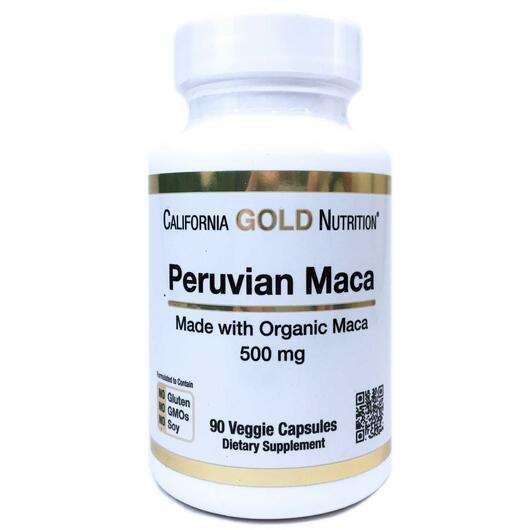 Основне фото товара California Gold Nutrition, Peruvian Maca 500 mg, Перуанська Ма...