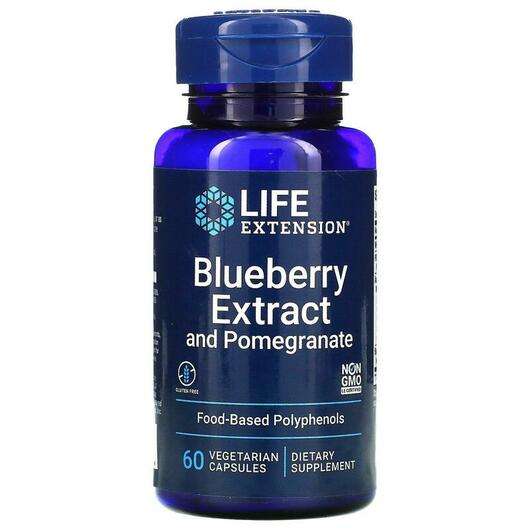 Основне фото товара Life Extension, Blueberry Extract with Pomegranate, Лохина з Г...