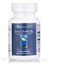 Allergy Research Group, Zinc Citrate 25 mg, 60 Vegetarian Caps...