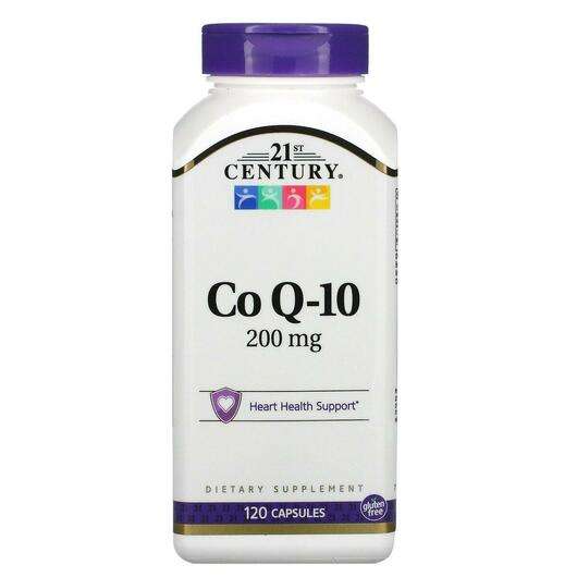 Основне фото товара 21st Century, CoQ10 200 mg, Коензим Q-10 200 мг, 120 капсул