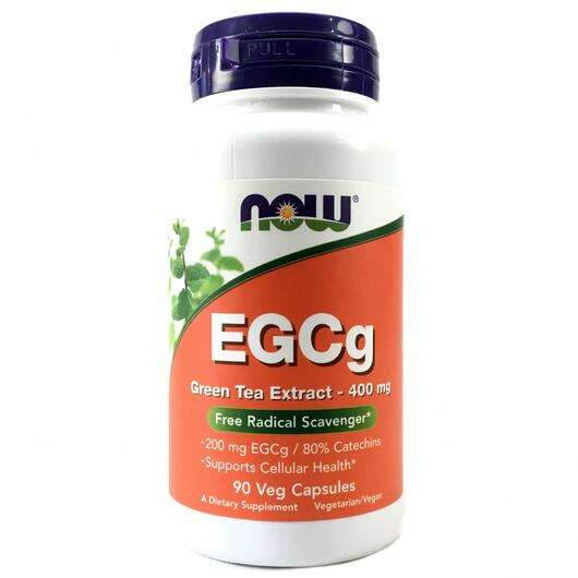 Основное фото товара Now, Экстракт зеленого чая 400 мг, EGCg 400 mg, 90 капсул