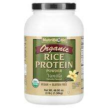 NutriBiotic, Рисовый протеин, Organic Rice Protein Powder Vani...
