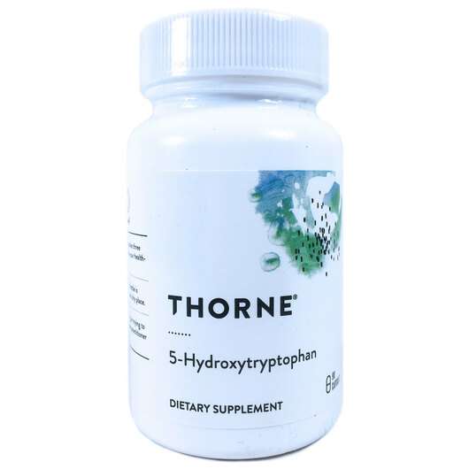 Основное фото товара Thorne, 5-Гидрокситриптофан, 5-Hydroxytryptophan, 90 капсул