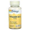 Фото товару Solaray, Vitamin D-3 10 mcg, Вітамін D3, 120 капсул