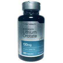 Horbaach, Lithium Orotate, Літій Оротат 130 мл, 180 капсул