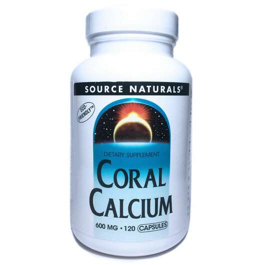 Основное фото товара Source Naturals, Коралловый Кальций, Coral Calcium 600 mg, 120...