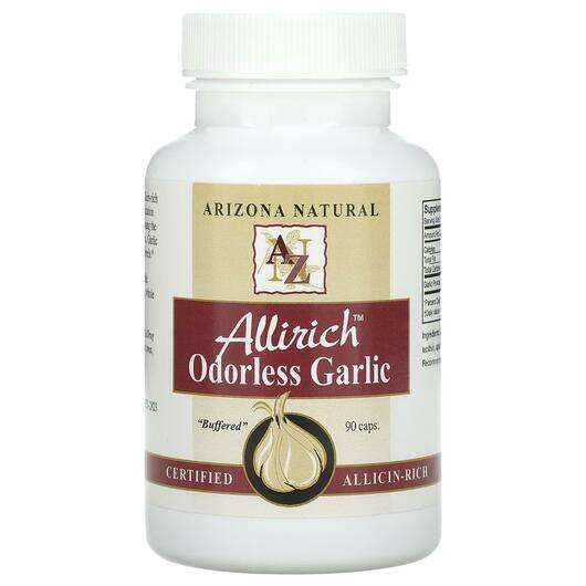 Основне фото товара Arizona Natural, Allirich Odorless Garlic, Екстракт Часнику, 9...
