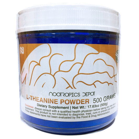 Основное фото товара Nootropics Depot, L-Теанин, L-Theanine Powder, 500 г