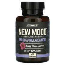 Onnit, Поддержка стресса, New Mood Mood & Relaxation, 60 к...
