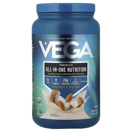 Основное фото товара Vega, Органический Протеин, One All-In-One Shake Coconut Almond, 