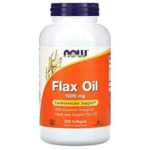 Now, Flax Oil 1000 mg, 250 Softgels