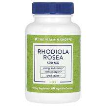 The Vitamin Shoppe, Родиола, Rhodiola Rosea 500 mg, 60 капсул