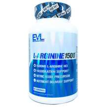 EVLution Nutrition, L-Аргинин 1500 мг, L-Arginine 1500 mg, 100...