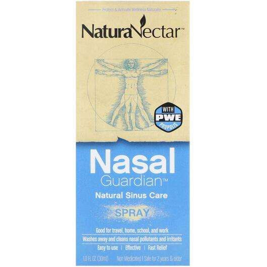 Основное фото товара Natura Nectar, Спрей назальный, Nasal Guardian Spray, 30 мл