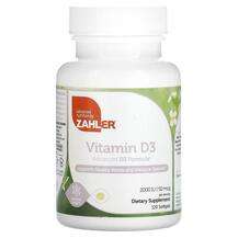 Zahler, Vitamin D3 2000 IU, Вітамін D3, 120 капсул