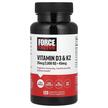 Фото товара Force Factor, Витамины D3 + K2, Vitamin D3 & K2, 120 капсул