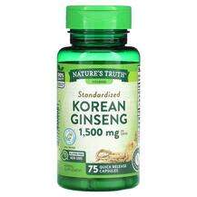 Nature's Truth, Standardized Korean Ginseng 1500 mg, Женьшень ...