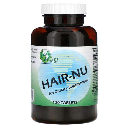 Основное фото товара World Organic, Кожа ногти волосы, HAIR-NU, 120 таблеток