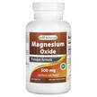 Фото товара Best Naturals, Магний, Magnesium Oxide 500 mg, 180 таблеток