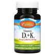Фото товару Vitamin D3 + K2 50 mcg 2000 IU & 90 mcg, Вітаміни D3 K2, 120 