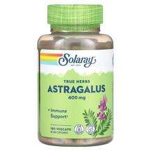 Solaray, Астрагал, True Herbs Astragalus 400 mg, 180 капсул
