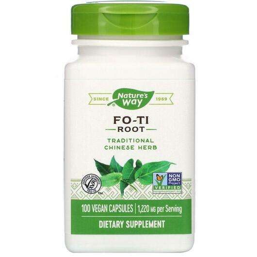 Main photo Nature's Way, Fo-Ti Root 1220 mg, 100 Vegan Capsules
