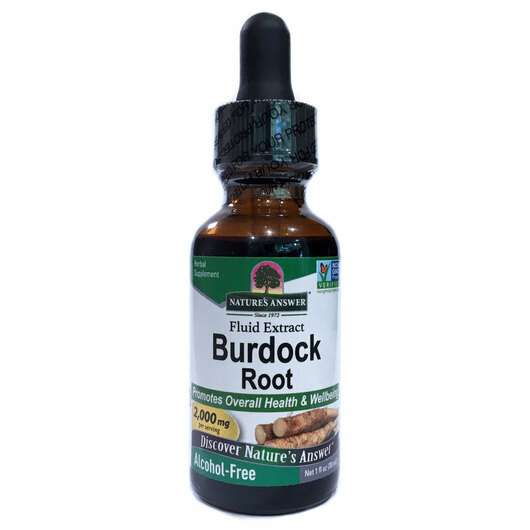 Основне фото товара Nature's Answer, Burdock 2000 mg, Екстракт Лопуха 2000 мг, 30 мл