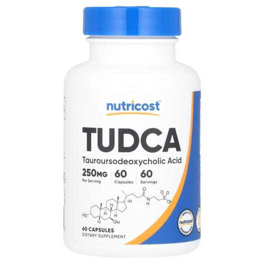 Основное фото товара TUDCA 250 mg Основное фото товара Nutricost, Тудка, TUDCA 250 mg, 60 капсул