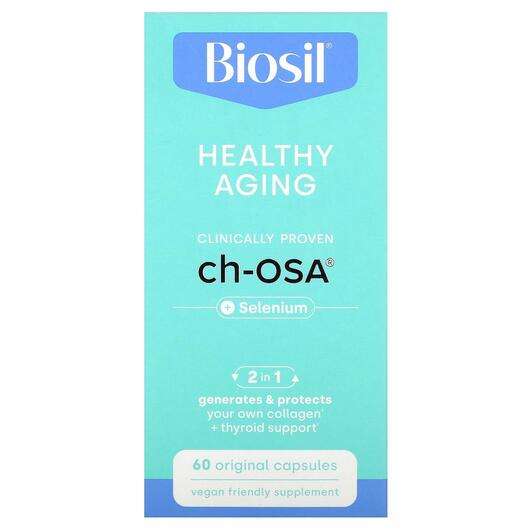 Основное фото товара BioSil, Кожа ногти волосы, Healthy Aging, 60 Original капсул
