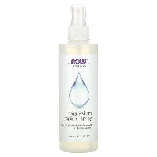 Основное фото товара NOW Foods, Магний, Magnesium Topical Spray, 237 мл