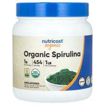 Nutricost, Organic Spirulina Unflavored, 454 g