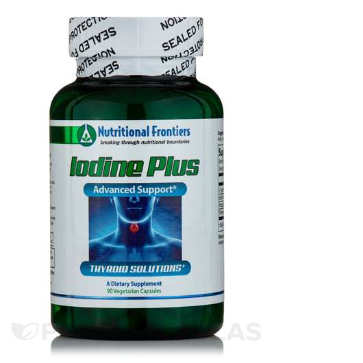 Основне фото товара Nutritional Frontiers, Iodine Plus, Йод, 90 капсул