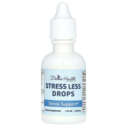 Основне фото товара Divine Health, Stress Less Drops, Підтримка стресу, 29.6 мл