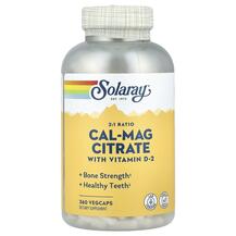 Cal-Mag Citrate 2:1 Кальций Магний Solaray