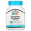 Фото товару Chromium Picolinate 200 mcg Фото товару 21st Century, Chromium Picolinate 200 mcg, Хром, 100 таблеток
