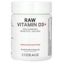 CodeAge, Витамин D3, Raw Vitamin D3+ 5000 IU, 60 капсул