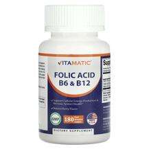 Vitamatic, Фолиевая кислота, Folic Acid B6 & B12 Natural B...
