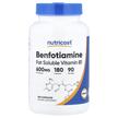 Фото товару Benfotiamine 600 mg Фото товару Nutricost, Benfotiamine 600 mg, Бенфотіамін, 180 капсул