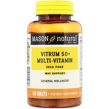 Mason, Витрум 50+, Vitrum 50+ Multi-Vitamin, 100 таблеток