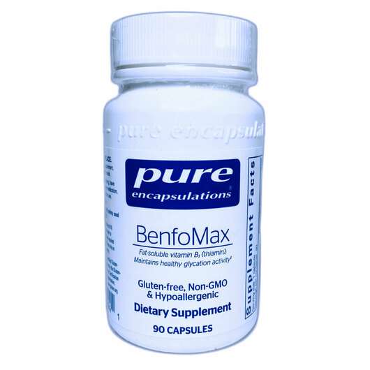 Основне фото товара Pure Encapsulations, BenfoMax Benfotiamine 200 mg, Бенфотіамін...