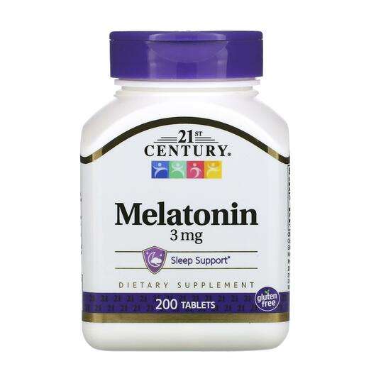 Основное фото товара 21st Century, Мелатонин, Melatonin 3 mg, 200 таблеток